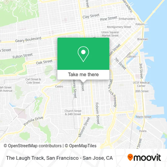 The Laugh Track map