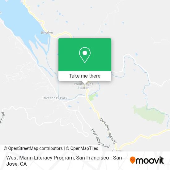 West Marin Literacy Program map