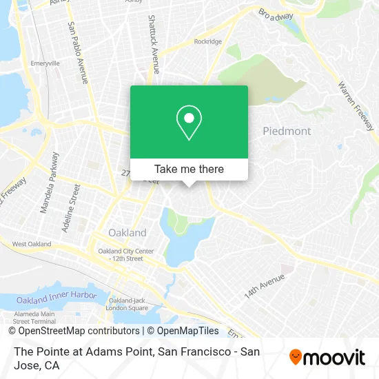 The Pointe at Adams Point map