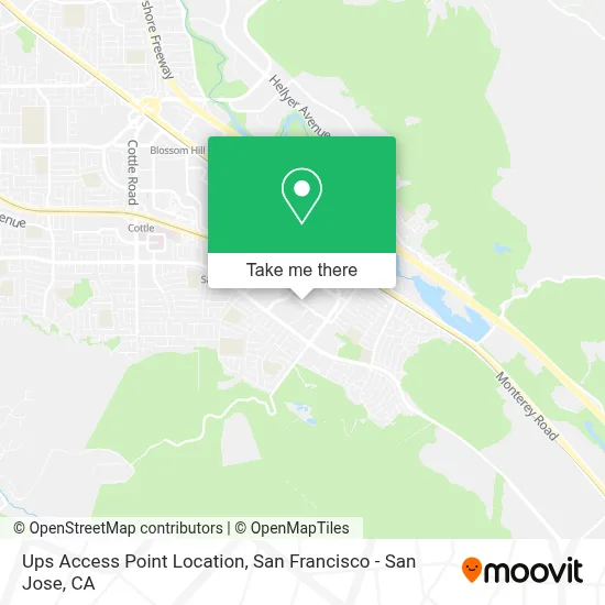 Ups Access Point Location map