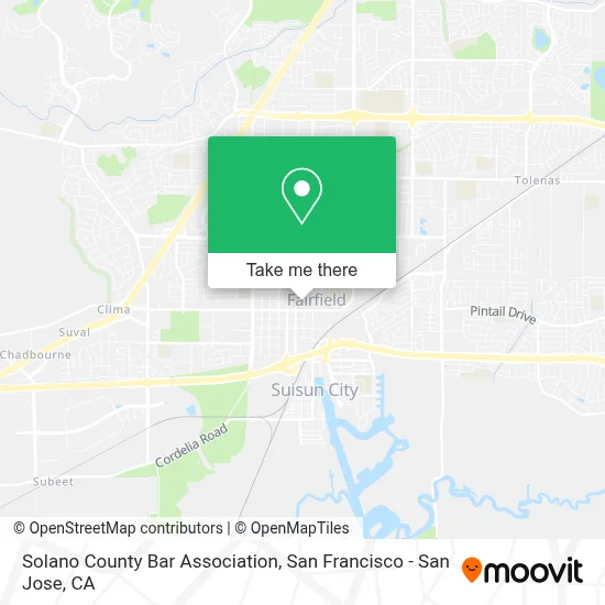Solano County Bar Association map