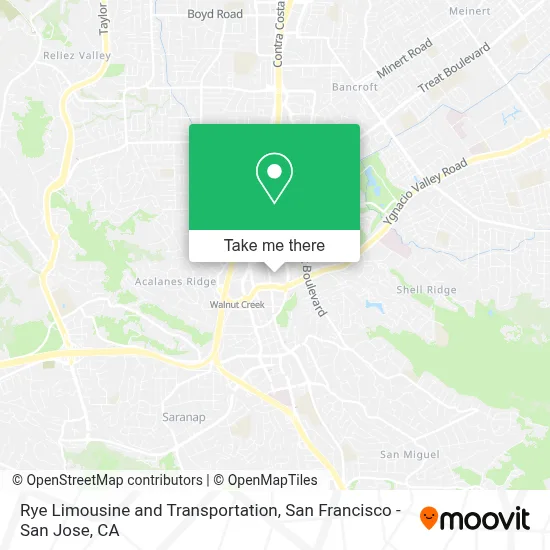 Rye Limousine and Transportation map