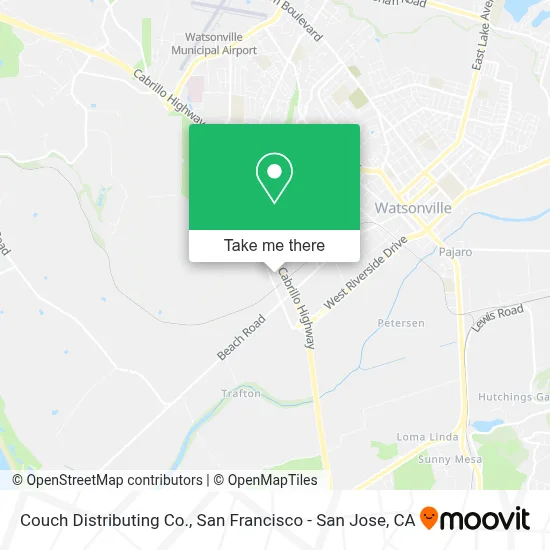 Couch Distributing Co. map