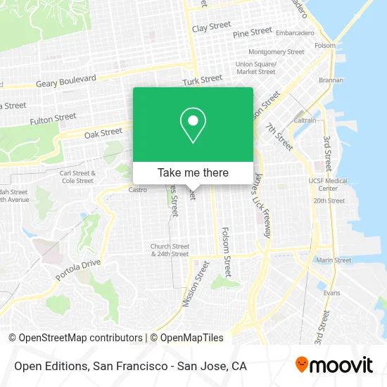 Open Editions map