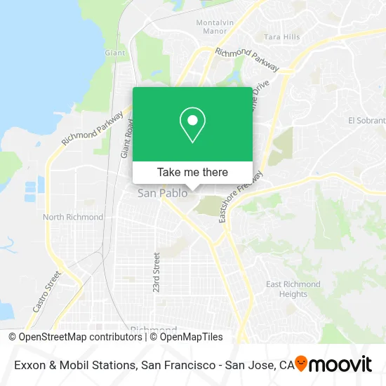 Exxon & Mobil Stations map