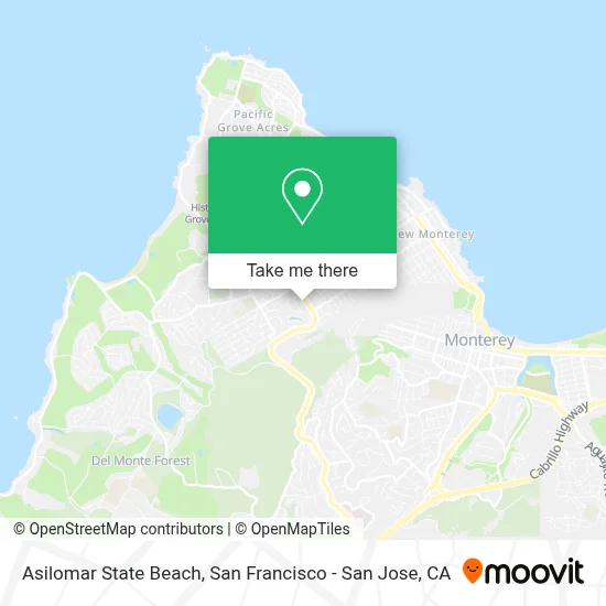 Asilomar State Beach map