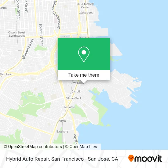 Hybrid Auto Repair map