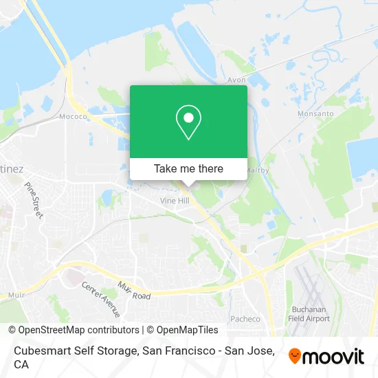 Cubesmart Self Storage map