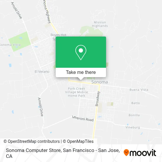 Sonoma Computer Store map