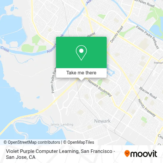 Violet Purple Computer Learning map