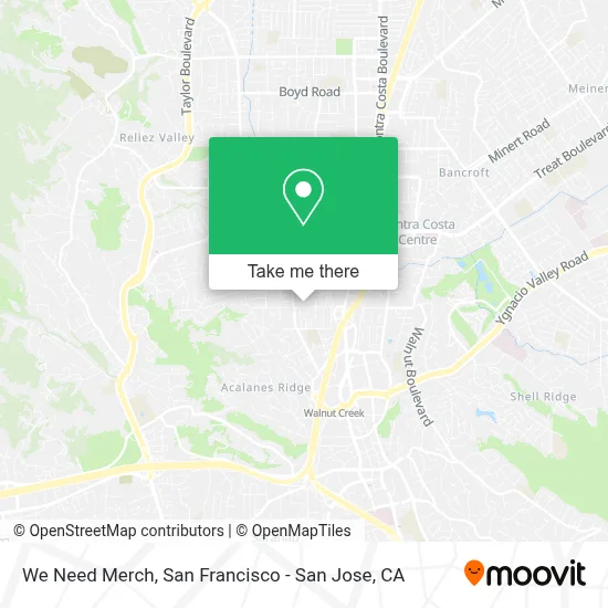 We Need Merch map
