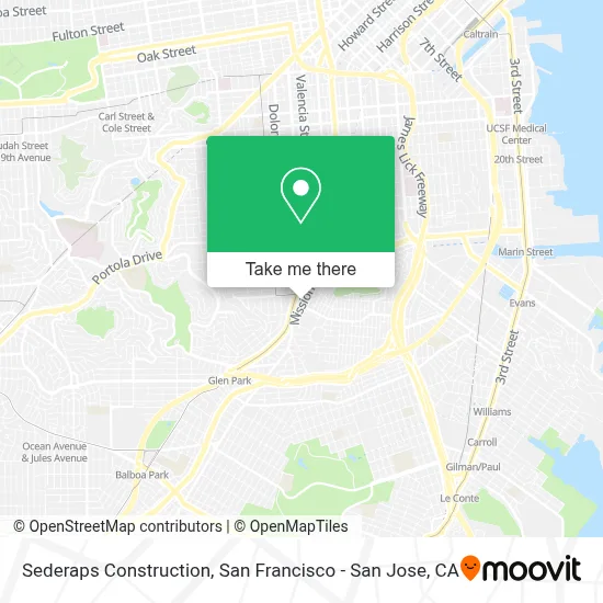 Sederaps Construction map
