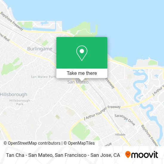 Tan Cha - San Mateo map