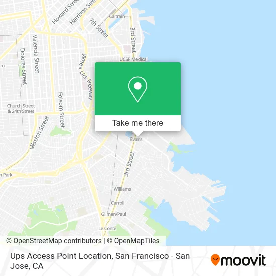Ups Access Point Location map