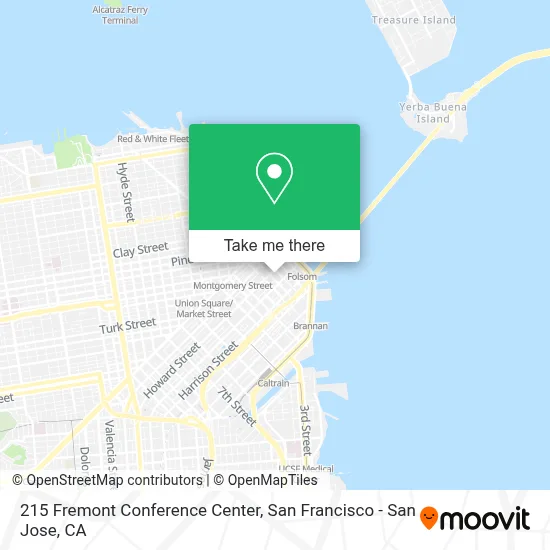 215 Fremont Conference Center map