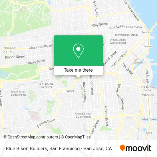 Blue Bison Builders map