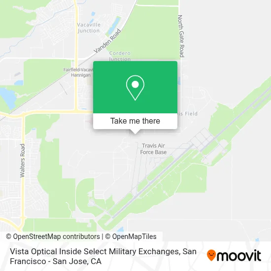 Vista Optical Inside Select Military Exchanges map