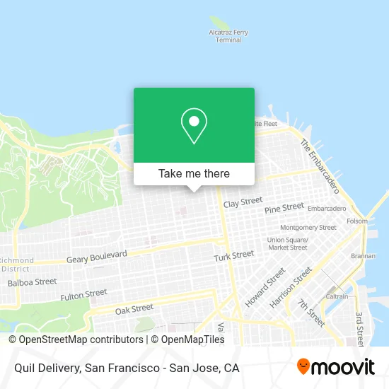 Quil Delivery map