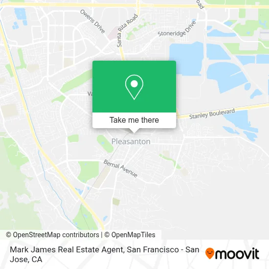 Mark James Real Estate Agent map
