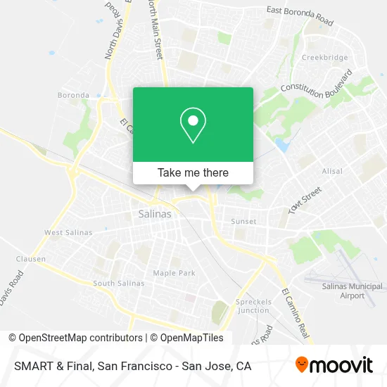 SMART & Final map
