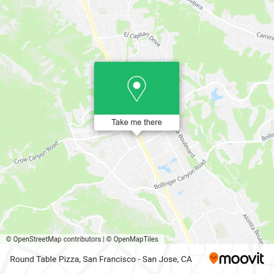 Round Table Pizza map