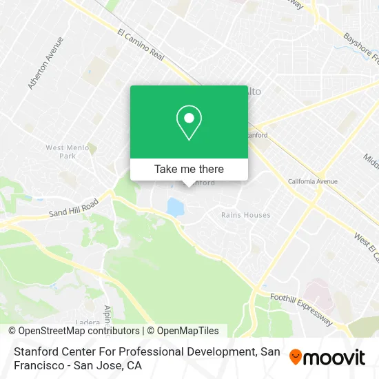 Stanford Center For Professional Development map
