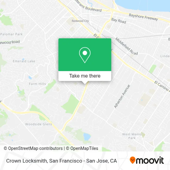 Crown Locksmith map