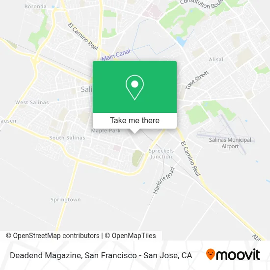 Deadend Magazine map