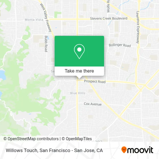 Willows Touch map