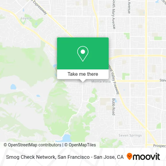 Smog Check Network map