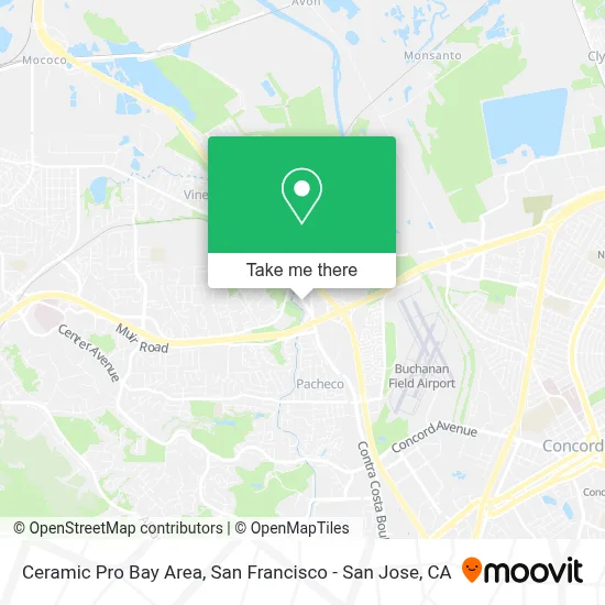 Ceramic Pro Bay Area map