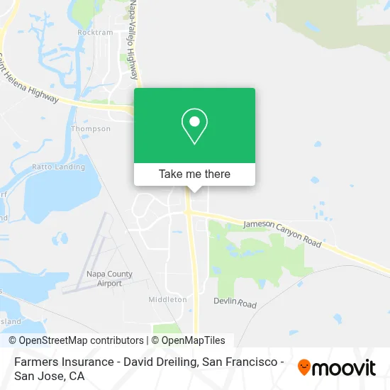 Farmers Insurance - David Dreiling map
