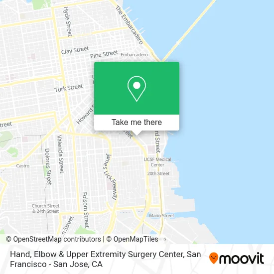 Hand, Elbow & Upper Extremity Surgery Center map