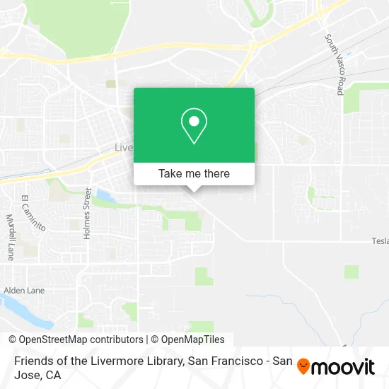 Friends of the Livermore Library map