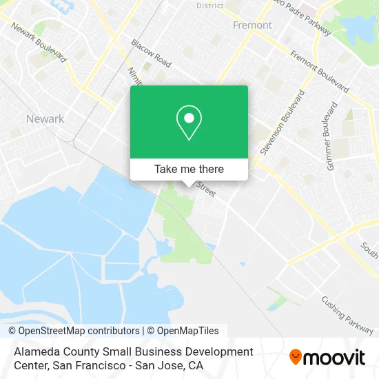 Alameda County Small Business Development Center map