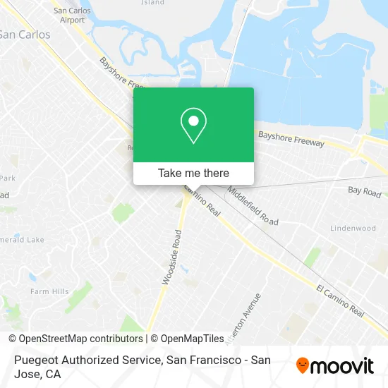 Puegeot Authorized Service map