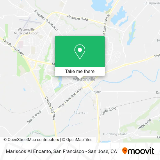 Mariscos Al Encanto map