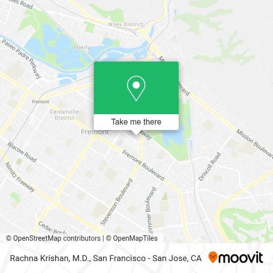 Rachna Krishan, M.D. map
