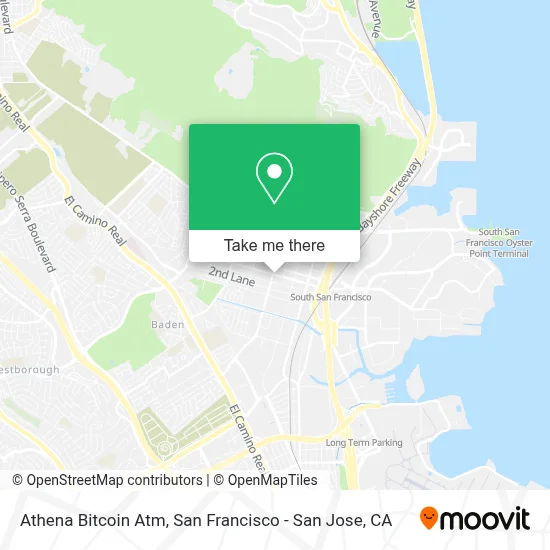 Athena Bitcoin Atm map