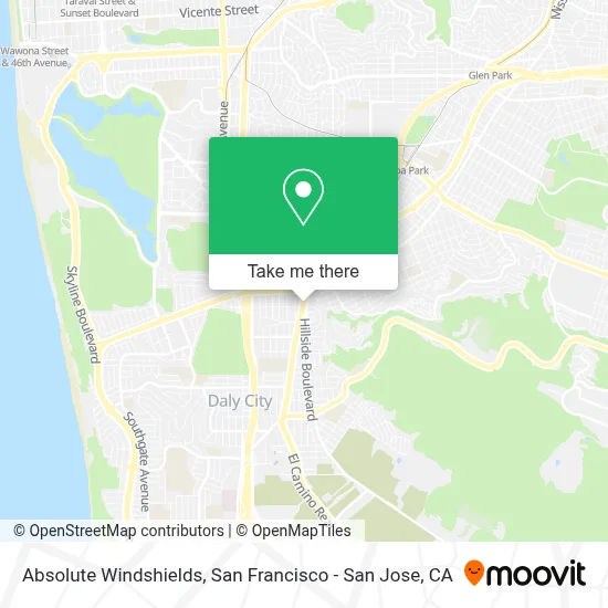 Absolute Windshields map