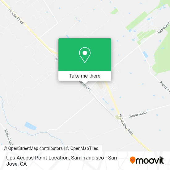 Ups Access Point Location map