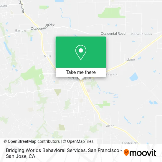 Bridging Worlds Behavioral Services map