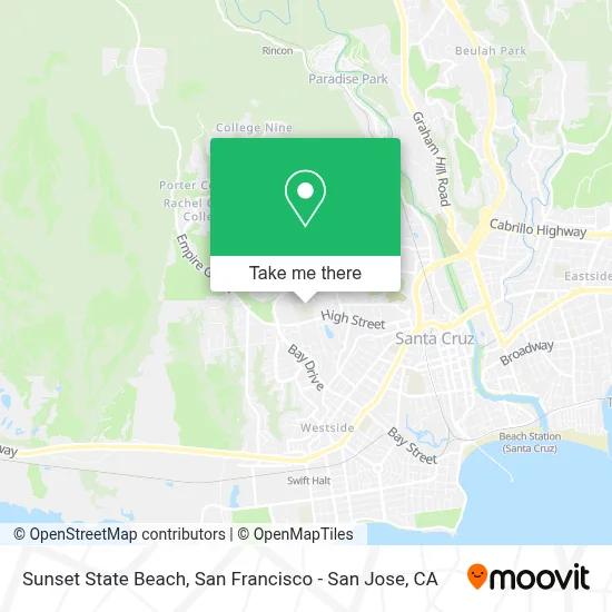 Sunset State Beach map