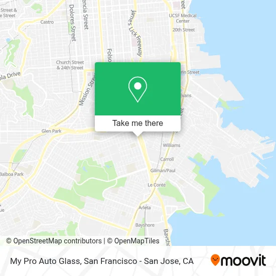 My Pro Auto Glass map