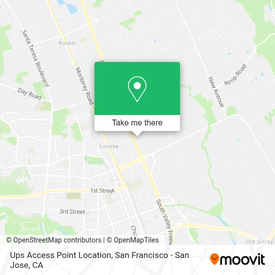Ups Access Point Location map