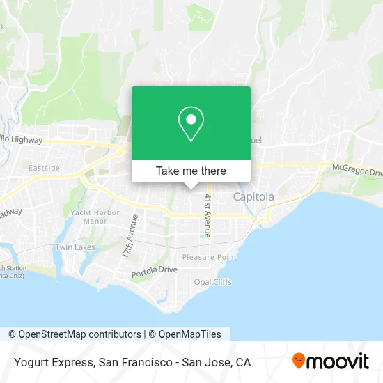 Yogurt Express map