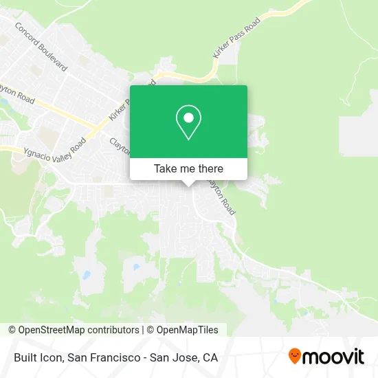 Built Icon map