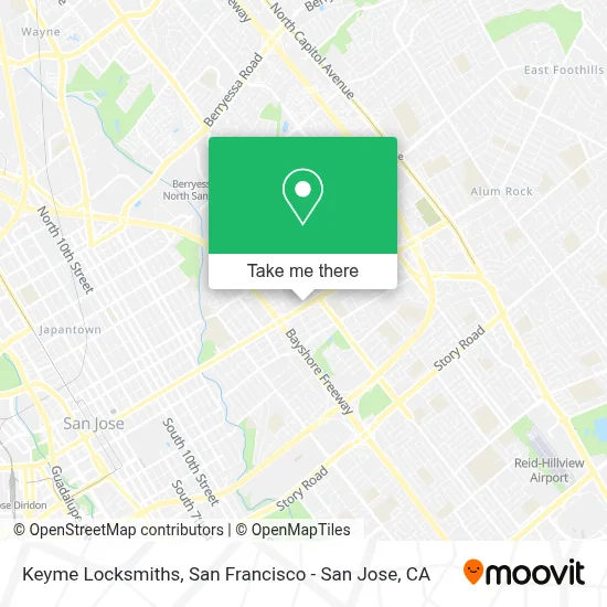 Keyme Locksmiths map
