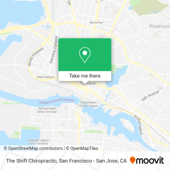 The Shift Chiropractic map
