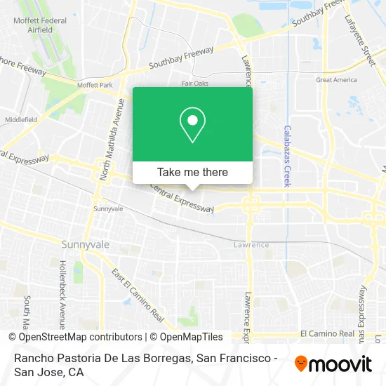 Rancho Pastoria De Las Borregas map